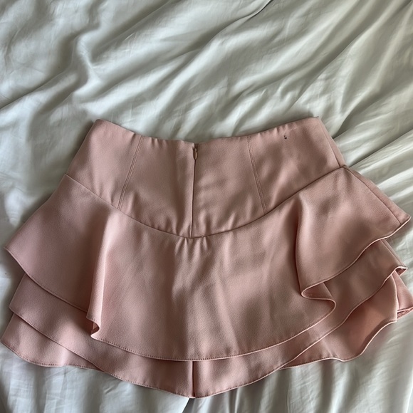 Light pink Zara ruffle skirt skort - Picture 4 of 5